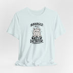 "Managed by a Tiny Dictator" Cat Graphic T-Shirt