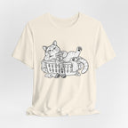 Cat in Laundry Basket T‑Shirt