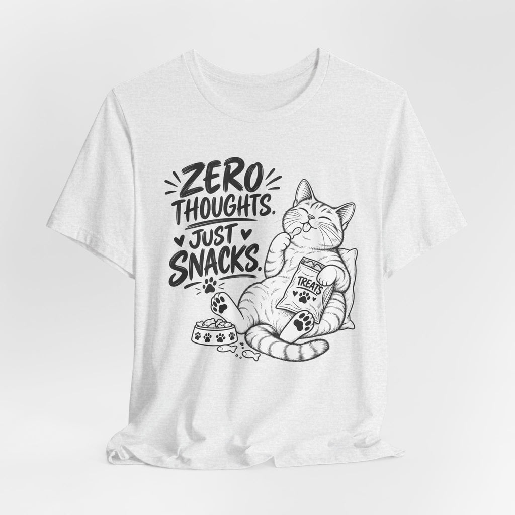 "Zero Thoughts, Just Snacks" Graphic T-Shirt