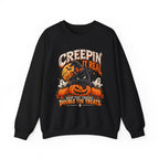 Creepin’ It Real™ Halloween Cat Crewneck Sweatshirt