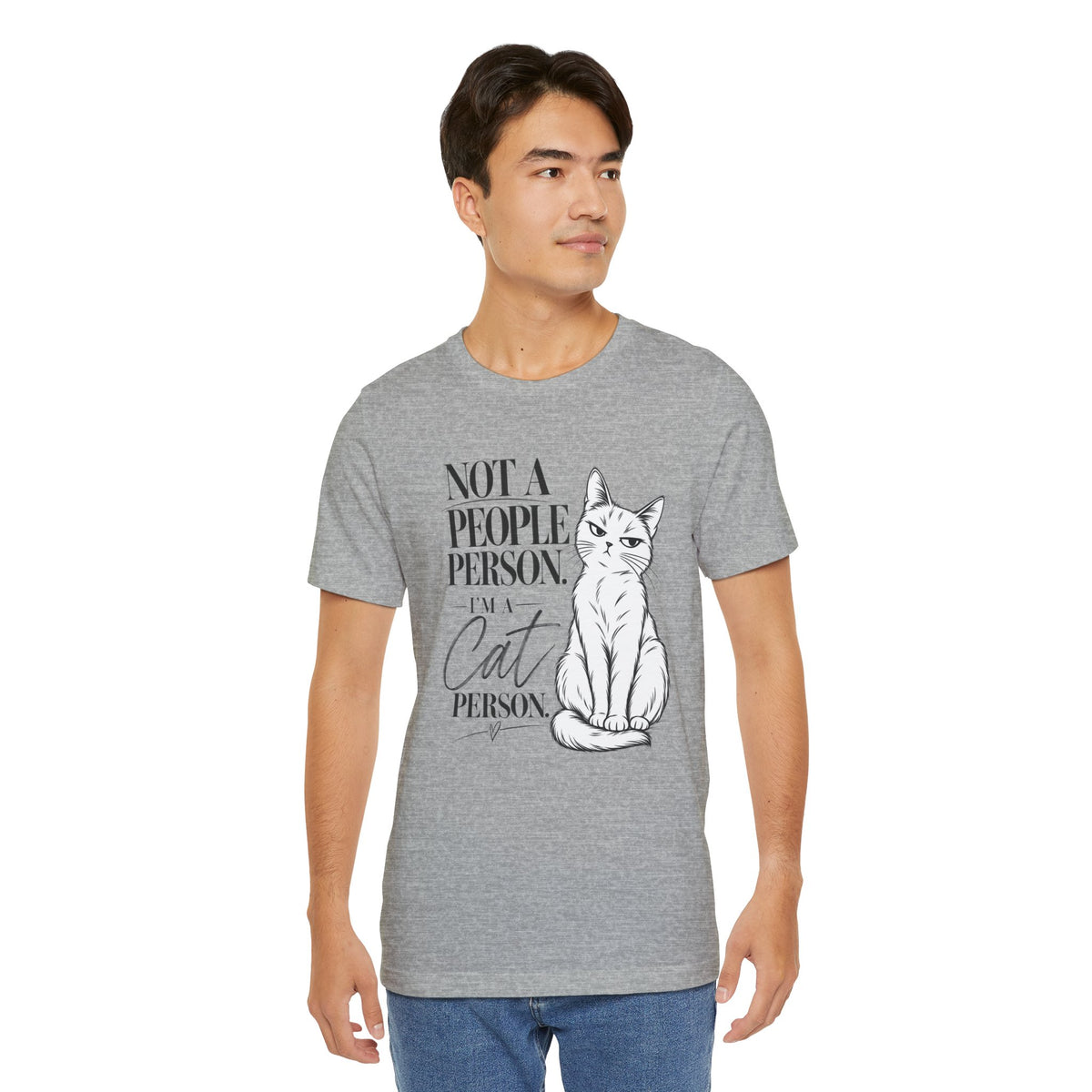 "Not a People Person, I'm a Cat Person" Graphic T-Shirt