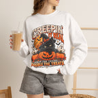 Creepin’ It Real™ Halloween Cat Crewneck Sweatshirt