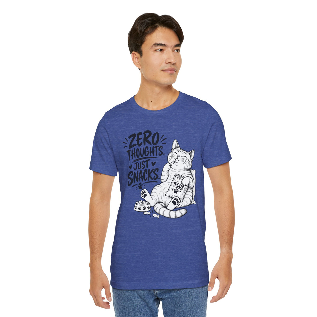 "Zero Thoughts, Just Snacks" Graphic T-Shirt