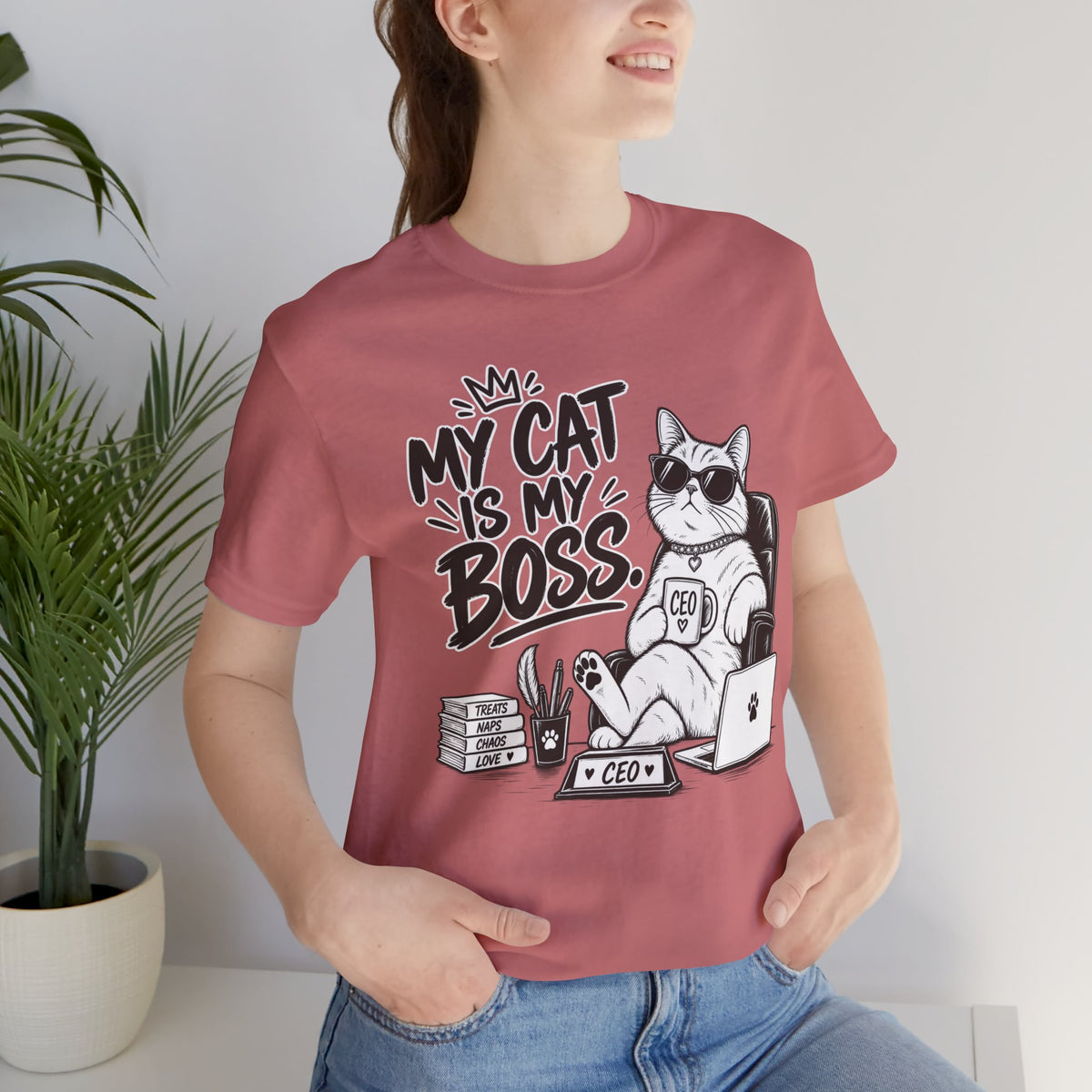 My Cat Is My Boss T-Shirt