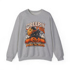 Creepin’ It Real™ Halloween Cat Crewneck Sweatshirt
