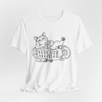 Cat in Laundry Basket T‑Shirt