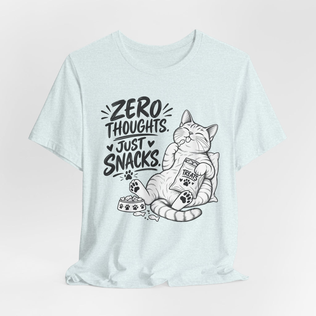 "Zero Thoughts, Just Snacks" Graphic T-Shirt
