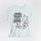 "Zero Thoughts, Just Snacks" Graphic T-Shirt