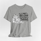 “I Don't Rise & Shine, I Caffeinate & Survive” Graphic T-Shirt