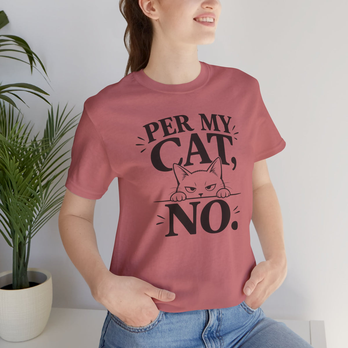 “Per My Cat, No.” Graphic T-Shirt