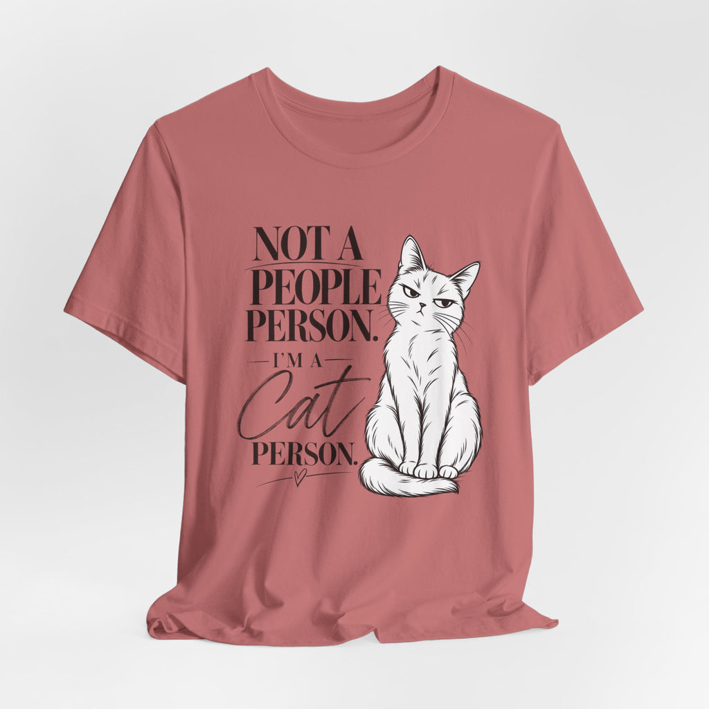 "Not a People Person, I'm a Cat Person" Graphic T-Shirt