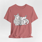 Cat in Laundry Basket T‑Shirt