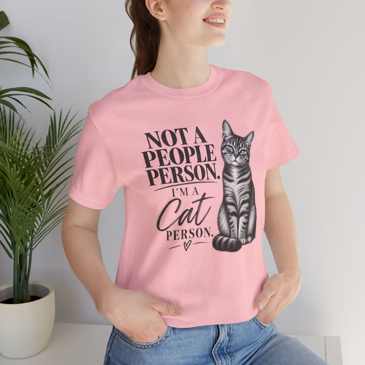 "Not a People Person, I’m a Cat Person" Graphic T-Shirt