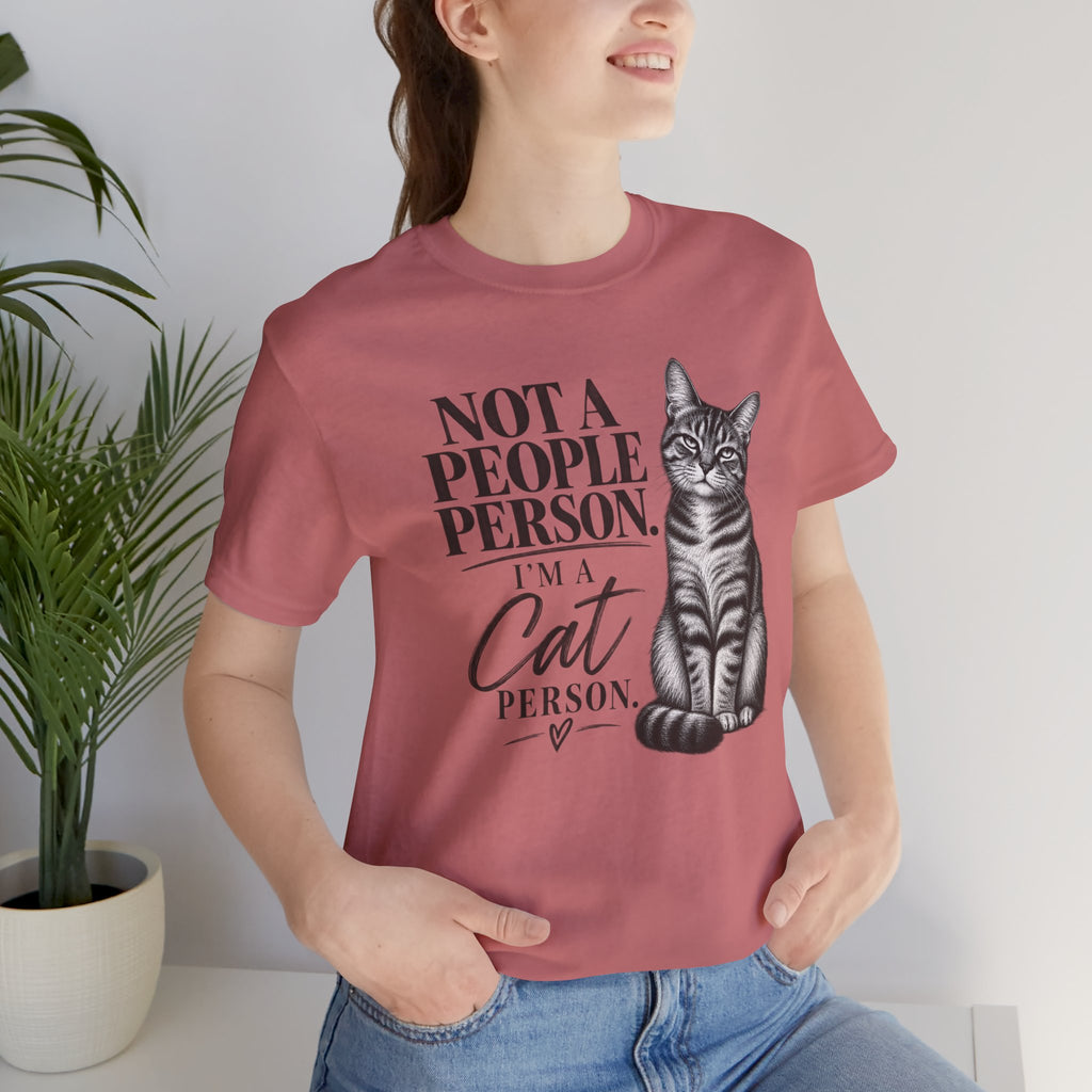 "Not a People Person, I’m a Cat Person" Graphic T-Shirt
