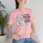 “I Don't Rise & Shine, I Caffeinate & Survive” Graphic T-Shirt