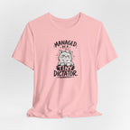 "Managed by a Tiny Dictator" Cat Graphic T-Shirt